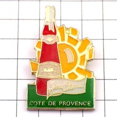 ピンバッジ・プロヴァンスのワイン酒太陽 COTES-DE-PROVENCE JEAN-CHENU FRANCE