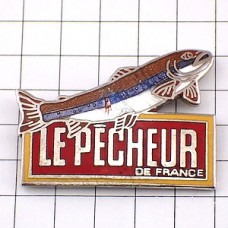 ピンバッジ・フランスの釣り師フィッシング魚