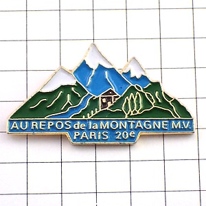 ピンバッジ・山小屋の風景
