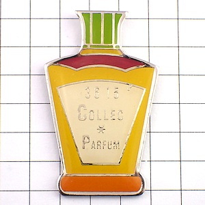 ピンバッジ・黄色い香水ボトル壜 COLLEC-PARFUM