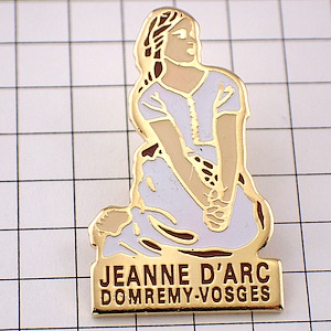 ピンバッジ・ジャンヌダルク聖女 JEANNE-D-ARC DOMREMY LORRAINE FRANCE