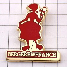 ピンバッジ・ベルジェール羊飼いの女の子 BERGERE-DE-FRANCE