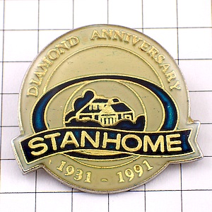 ピンバッジ・スタンホーム青い家 STANHOME USA