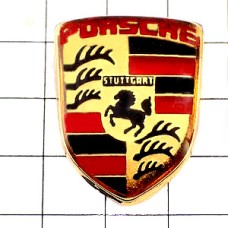 ピンバッジ・ポルシェ車エンブレム馬 PORSCHE STUTTGART GERMANY PORSCHE GERMANY