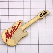 ピンバッジ・エレキギター音楽ミュージック楽器 GUITAR MUSIC-CLUB