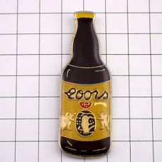 ピンバッジ・クアーズ酒ビール瓶