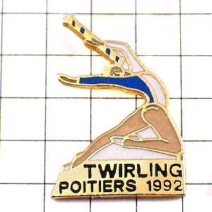 ピンバッジ・バトントワリング女の子レオタード体操 TWIRLING POITIER