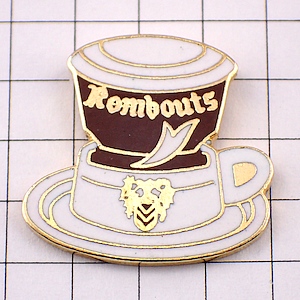 ピンバッジ・コーヒー珈琲カップ飲物 CAFE-ROMBOUTS BELGIUM KOFFIE