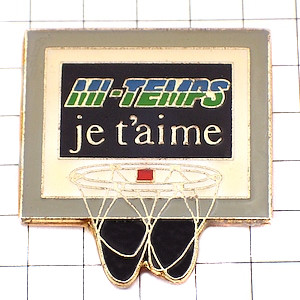 ピンバッジ・バスケットボールのゴール網 MI-TEMPS BASKETBALL FRANCE