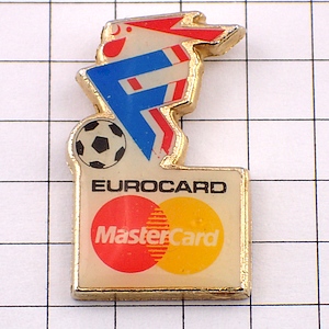 ピンバッジ・マスターカード球サッカーＦ FFF FEDERATION-FRANCAISE-DE-FOOTBALL EUROCARD MASTERCARD