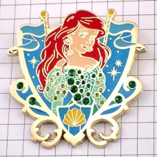 ピンバッジ・アリエル人魚姫リトルマーメイド貝ディズニー DISNEY ARIEL THE-LITTLE-MERMAID