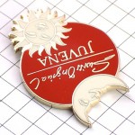 ピンバッジ・太陽と三日月ジュベナ化粧品