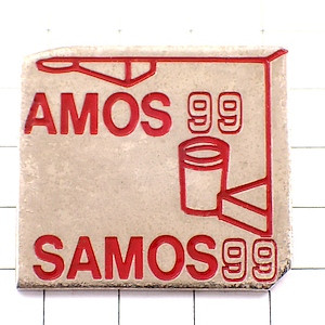 ピンバッジ・四角いチーズ会社 SAMOS