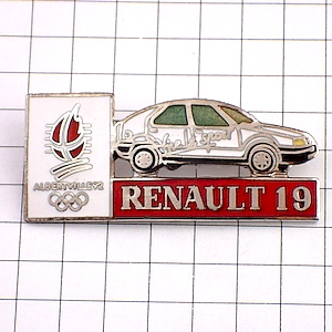 ピンバッジ・アルベールビル五輪ルノー19 RENAULT FRANCE