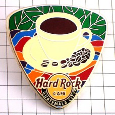 ピンバッジ・グアテマラ珈琲コーヒー豆ハードロックカフェ