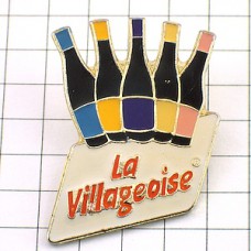 ピンバッジ・ワイン酒カラフル５本 LA-VILLAGEOISE FRANCE