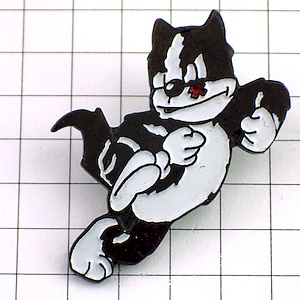 ピンバッジ・ネコのヘラクレス猫 FELIX-THE-CAT