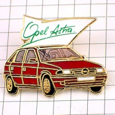 ピンバッジ・オペル車アストラ赤 OPEL-ASTRA OPEL GERMANY