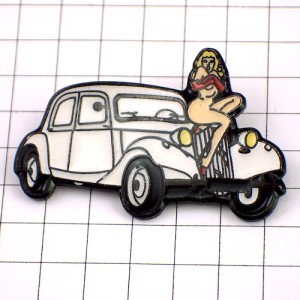 ピンバッジ・シトロエン車セクシー女の子 CITROEN FRANCE