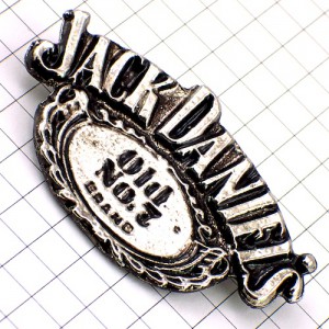 ピンバッジ・ジャックダニエル酒ウイスキー/USAピューター製 JACK-DANIELS TENNESSEE WHISKY WHISKEY