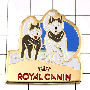 ピンバッジ・シベリアンハスキー犬 HUSKY ROYAL-CANIN