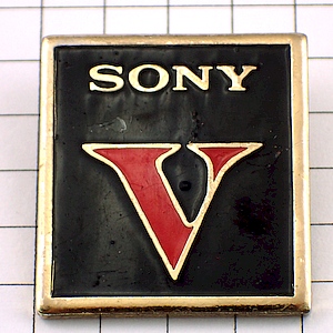 ピンバッジ・ソニー「Ｖ」ＳＯＮＹ