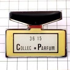 ピンバッジ・ペパーミントイエロー香水の壜 COLLEC-PARFUM