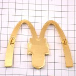 ピンバッジ・マクドナルドＭドイツ国旗イーグル紋章コカコーラ金色