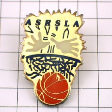 ピンバッジ・バスケットボール球ゴール手 ASRSLA BASKETBALL