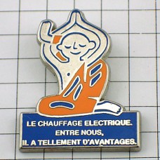 ピンバッジ・お坊さん仏教ヨガ暖房器具 CHAUFFAGE-ELECTRIQUE FRANCE