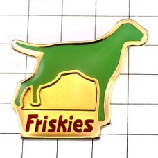 ピンバッジ・ゴールデンレトリバー犬フリスキー餌 FRISKIES FRANCE