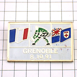 ピンバッジ・ラグビー世界大会フランス国旗 GRENOBLE 1991 RUGBY WORLDCUP