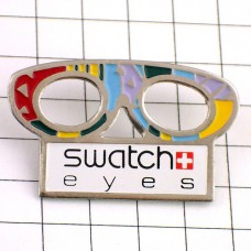 ピンバッジ・時計スウォッチの眼鏡 SWATCH SWISS 