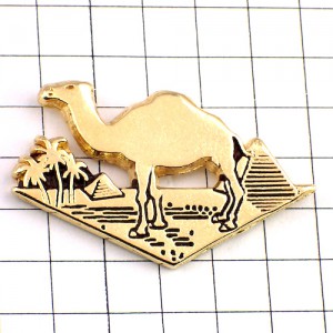 ピンバッジ・ラクダ駱駝ピラミッド古代エジプト文明 CAMEL EGYPT