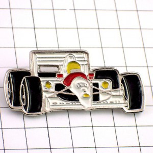 ピンバッジ・アイルトンセナF1マクラーレン車ホンダＨ  AYRTON-SENNA MC-LAREN HONDA