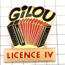 ピンバッジ・ボタンアコーディオン音楽楽器 ACCORDEON GILOU FRANCE