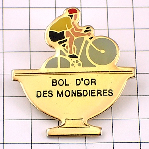 ピンバッジ・自転車レース優勝杯