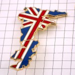 ピンバッジ・イギリス国旗柄の地図ユニオンジャック英国