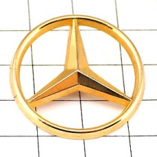 ピンバッジ・ベンツ車エンブレム金色 MERCEDES-BENZ GERMANY