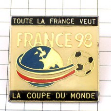 ピンバッジ・ワールドカップサッカーフランス大会 FRANCE98 WORLDCUP 1998