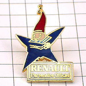 ピンバッジ・アルベールビル五輪ルノー車マジークくん RENAULT ALBERTVILLE SAVOIE 1992 MAGIC FRANCE