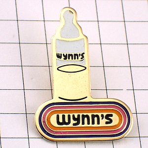 ピンバッジ・赤ちゃんの哺乳ビン瓶 WYNNS