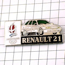 ピンバッジ・ルノー21車アルベールビル五輪 RENAULT FRANCE