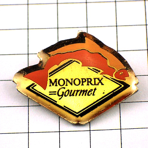 ピンバッジ・モノプリ百貨店グルメ魚料理 MONOPRIX GOURMET