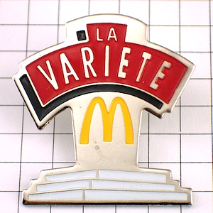 ピンバッジ・マクドナルドＭ MC-DONALDS LA-VARIETE