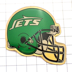 ピンバッジ・ニューヨークジェッツ米アメフト/USAヘルメット NEW-YORK JETS