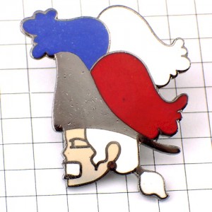 ピンバッジ・フランス共和国トリコロール帽子