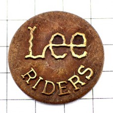 ピンバッジ・リーLEEジーンズ/ライダーズ洋服 LEE LEE-RIDERS JEANS BUTTON USA