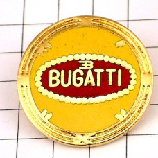 ピンバッジ・ブガッティ車エンブレム丸 BUGATTI FRANCE