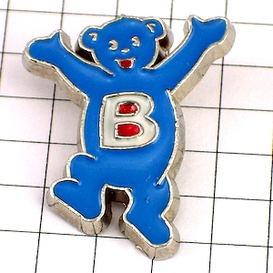 ピンバッジ・ビュタガスＢ青い熊 BUTAGAZ FRANCE